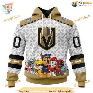 Custom PawPatrol Design NHL Vegas Golden Knights Hoodie 3D Shirt 1