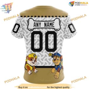 Custom PawPatrol Design NHL Vegas Golden Knights Hoodie 3D Shirt 4