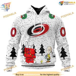 Custom Peanuts Design NHL Carolina Hurricanes Hoodie 3D Sweatshirt 1