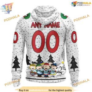 Custom Peanuts Design NHL Carolina Hurricanes Hoodie 3D Sweatshirt 2