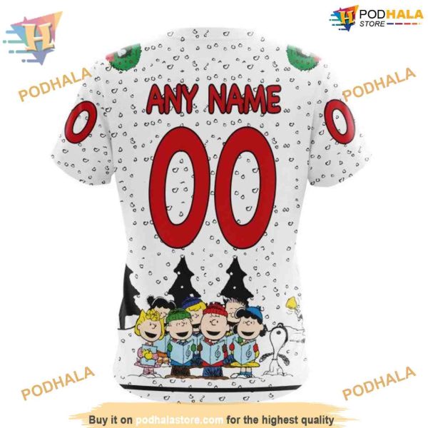 Custom Peanuts Design NHL Carolina Hurricanes Hoodie 3D Sweatshirt