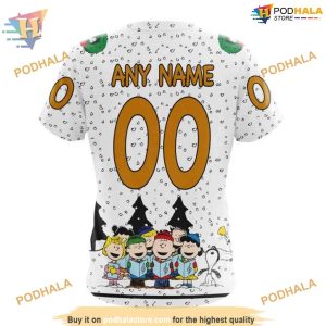 Custom Peanuts Design NHL Chicago Blackhawks Hoodie 3D 4