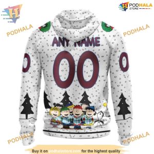 Custom Peanuts Design NHL Colorado Avalanche Hoodie 3D Sweatshirt 2