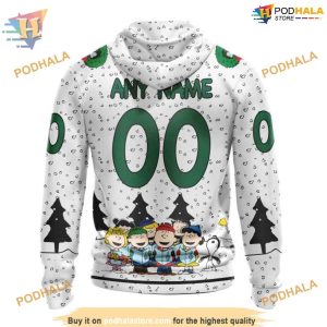 Custom Peanuts Design NHL Dallas Stars Hoodie 3D Shirt 2