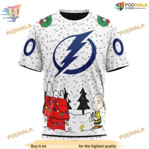 Custom Peanuts Design NHL Tampa Bay Lightning Hoodie 3D 3