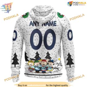 Custom Peanuts Design NHL Vancouver Canucks Hoodie 3D 2