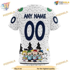 Custom Peanuts Design NHL Vancouver Canucks Hoodie 3D 4