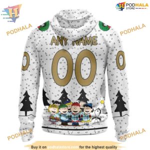 Custom Peanuts Design NHL Vegas Golden Knights Hoodie 3D Shirt 2