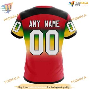 Custom Persionalized Retro Gradient Design NHL Chicago Blackhawks Hoodie 3D 4