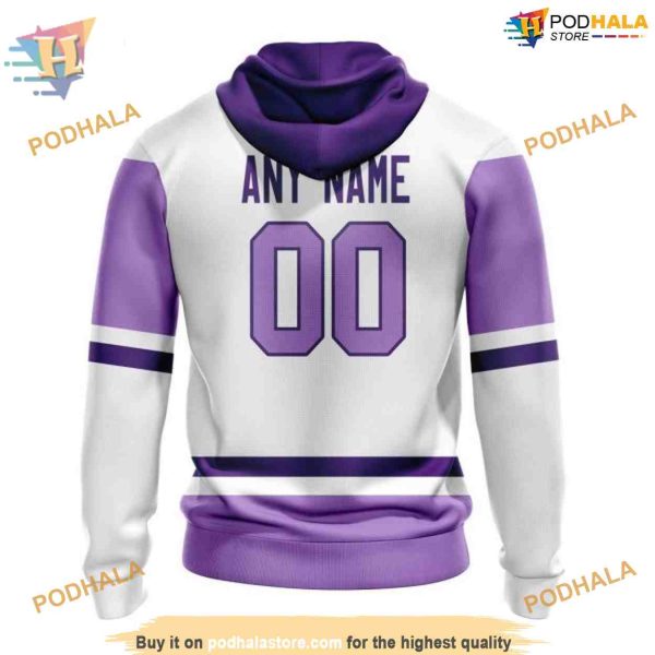 Custom Personalize 2023 Hockey Fight Cancer NHL Chicago Blackhawks Hoodie 3D