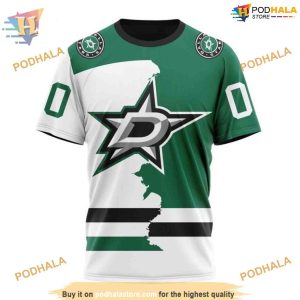 Custom Personalize 2023 Home Mix Away NHL Dallas Stars Hoodie 3D 3