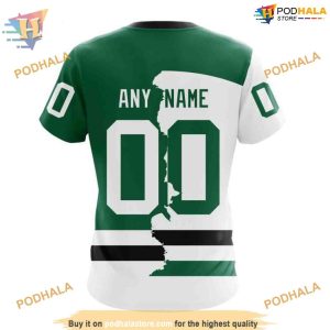 Custom Personalize 2023 Home Mix Away NHL Dallas Stars Hoodie 3D 4
