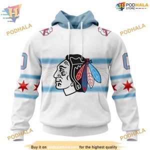 Custom Personalize New Gradient Series Concept NHL Chicago Blackhawks Hoodie 3D 1