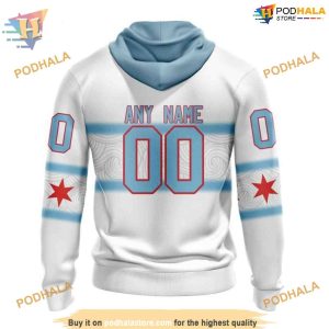 Custom Personalize New Gradient Series Concept NHL Chicago Blackhawks Hoodie 3D 2