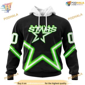 Custom Personalize New Gradient Series Concept NHL Dallas Stars Hoodie 3D 1