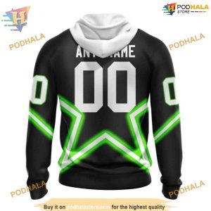Custom Personalize New Gradient Series Concept NHL Dallas Stars Hoodie 3D 2