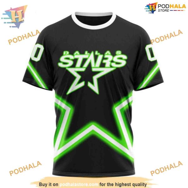 Custom Personalize New Gradient Series Concept NHL Dallas Stars Hoodie 3D