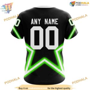 Custom Personalize New Gradient Series Concept NHL Dallas Stars Hoodie 3D 4