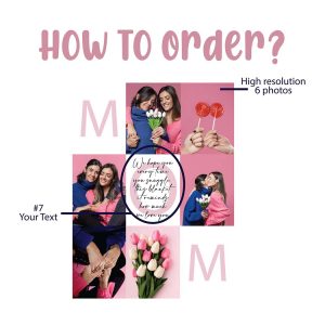Custom Photo Collage Christmas Mom Gift Picture Text Keepsake for Family 2