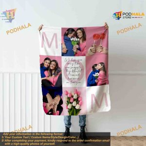 Custom Photo Collage Christmas Mom Gift Picture Text Keepsake for Family 3