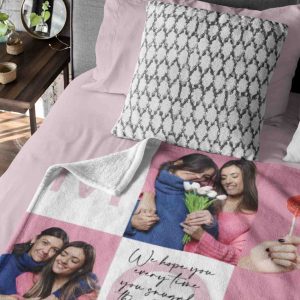 Custom Photo Collage Christmas Mom Gift Picture Text Keepsake for Family 5