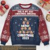 Custom Photo Family Xmas Sweater, Personalized Name, Ugly Christmas Gift