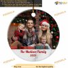 Custom Photo & Name Christmas Ornaments 2023 Family Tree Decor