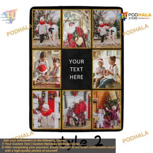 Custom Photo Text Blanket for Adults and Kids Personalized Flannels 4