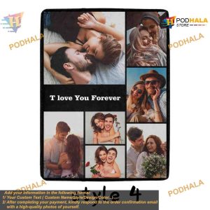 Custom Photo Text Blanket for Adults and Kids Personalized Flannels 6