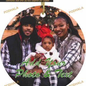 Custom Picture Christmas Ornaments, 2023 Photo Decor, Memorial Gifts, Family