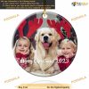 Custom Picture Text Ornaments 2023 Ceramic Xmas Tree Decor