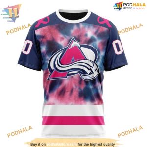 Custom Pink October Fight Breast Cancer NHL Colorado Avalanche Hoodie 3D 3