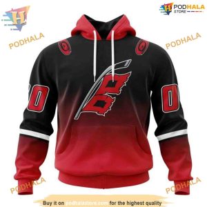 Custom Retro Gradient Design NHL Carolina Hurricanes Hoodie 3D Sweatshirt 1