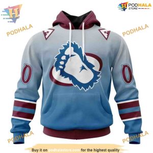 Custom Retro Gradient Design NHL Colorado Avalanche Hoodie 3D Sweatshirt 1