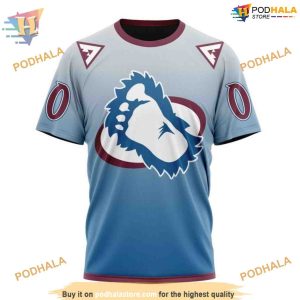 Custom Retro Gradient Design NHL Colorado Avalanche Hoodie 3D Sweatshirt 3