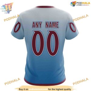 Custom Retro Gradient Design NHL Colorado Avalanche Hoodie 3D Sweatshirt 4