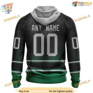 Custom Retro Gradient Design NHL Dallas Stars Hoodie 3D Shirt 2