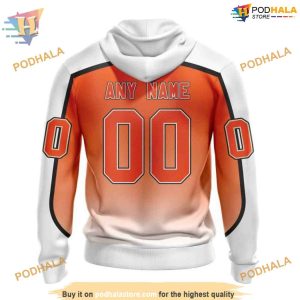 Custom Retro Gradient Design NHL Philadelphia Flyers Hoodie 3D 2