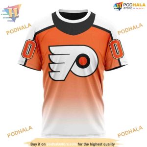 Custom Retro Gradient Design NHL Philadelphia Flyers Hoodie 3D 3