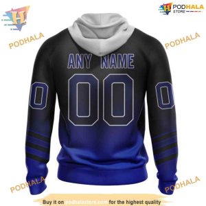Custom Retro Gradient Design NHL Tampa Bay Lightning Hoodie 3D 2