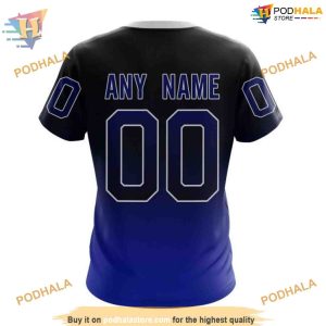 Custom Retro Gradient Design NHL Tampa Bay Lightning Hoodie 3D 4