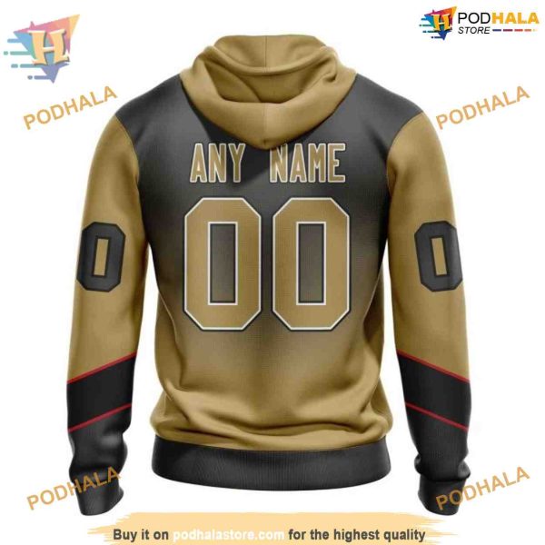 Custom Retro Gradient Design NHL Vegas Golden Knights Hoodie 3D Shirt