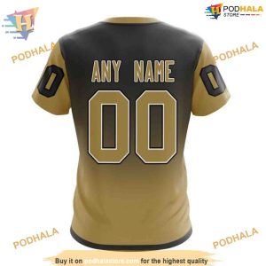Custom Retro Gradient Design NHL Vegas Golden Knights Hoodie 3D Shirt 4