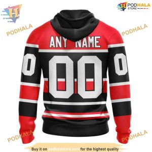 Custom Reverse Retro 2023 NHL Chicago Blackhawks Hoodie 3D 2
