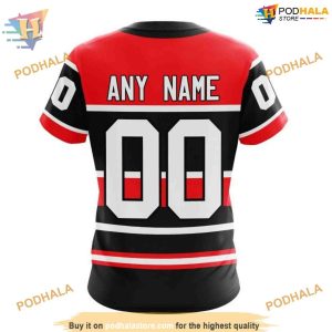 Custom Reverse Retro 2023 NHL Chicago Blackhawks Hoodie 3D 4