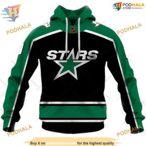 Custom Reverse Retro 2023 Style NHL Dallas Stars Hoodie 3D Shirt 1