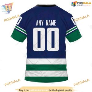 Custom Reverse Retro 2023 Style NHL Vancouver Canucks Hoodie 3D 4