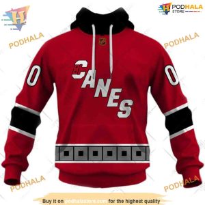 Custom Reverse Retro 2223 Style NHL Carolina Hurricanes Hoodie 3D Sweatshirt 1