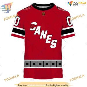 Custom Reverse Retro 2223 Style NHL Carolina Hurricanes Hoodie 3D Sweatshirt 2