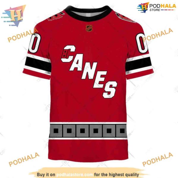 Custom Reverse Retro 2223 Style NHL Carolina Hurricanes Hoodie 3D Sweatshirt
